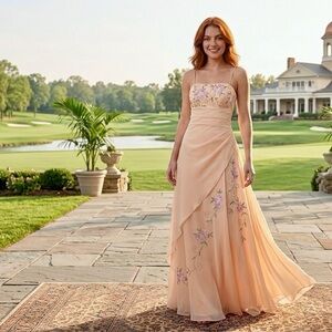 NWT Vintage City Triangles Y2K Fairycore Gown Pink Whimsigoth Prom 9/10